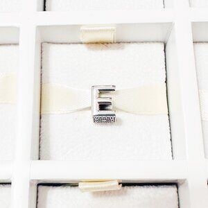 925 Sterling Silver Letter E Charm Bead Fits Pandora Charm Bracelets And Bangles